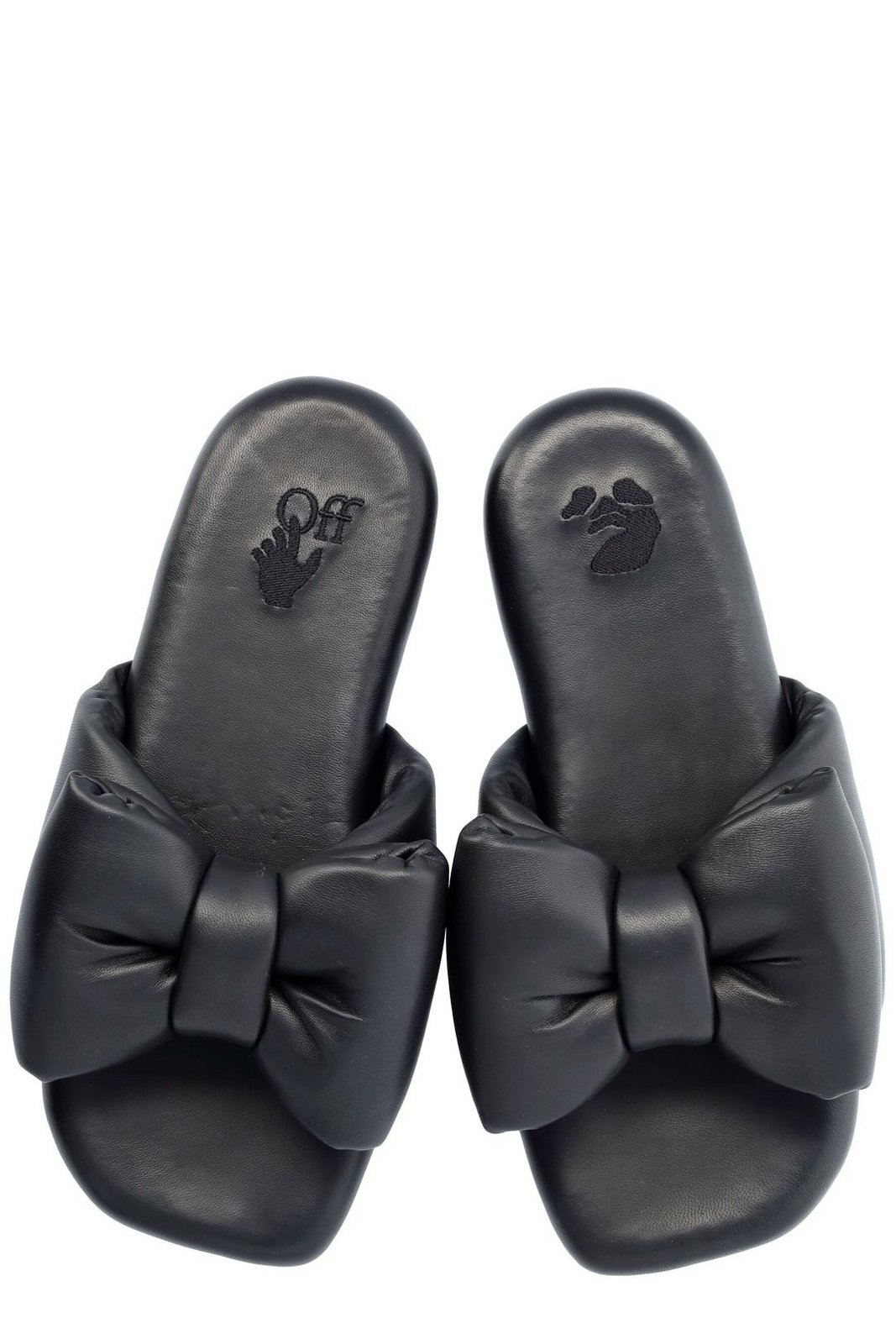 Off-White Padded Bow Slip-On Sandals – Cettire