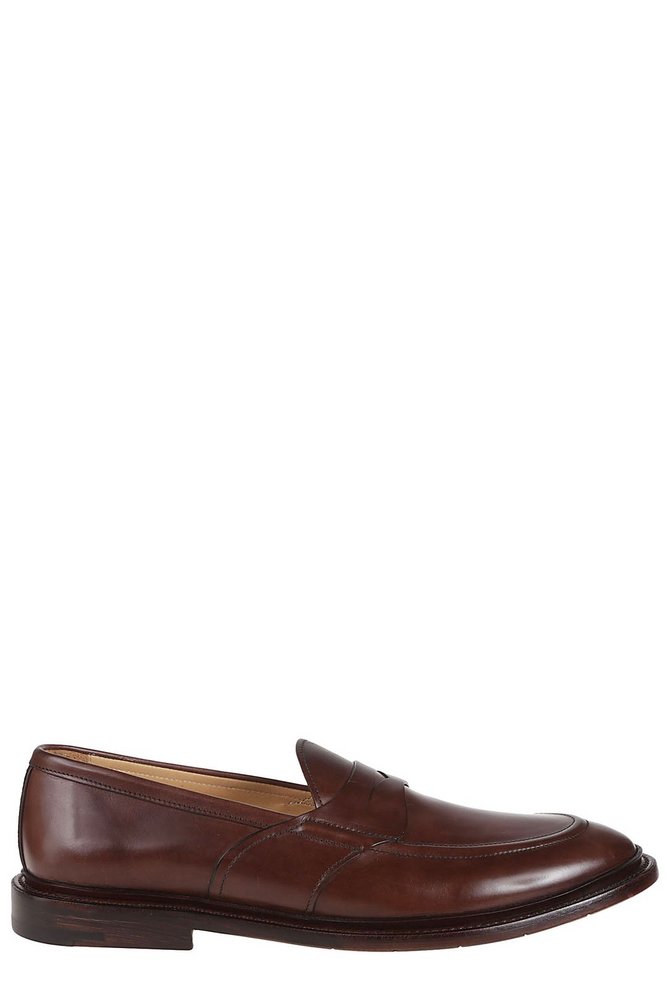Premiata Penny Slot Detail Brown Leather Loafers - NWT Piet Penny Loafer Brown & Cognac | Norman Vilalta Bespoke  main image 3