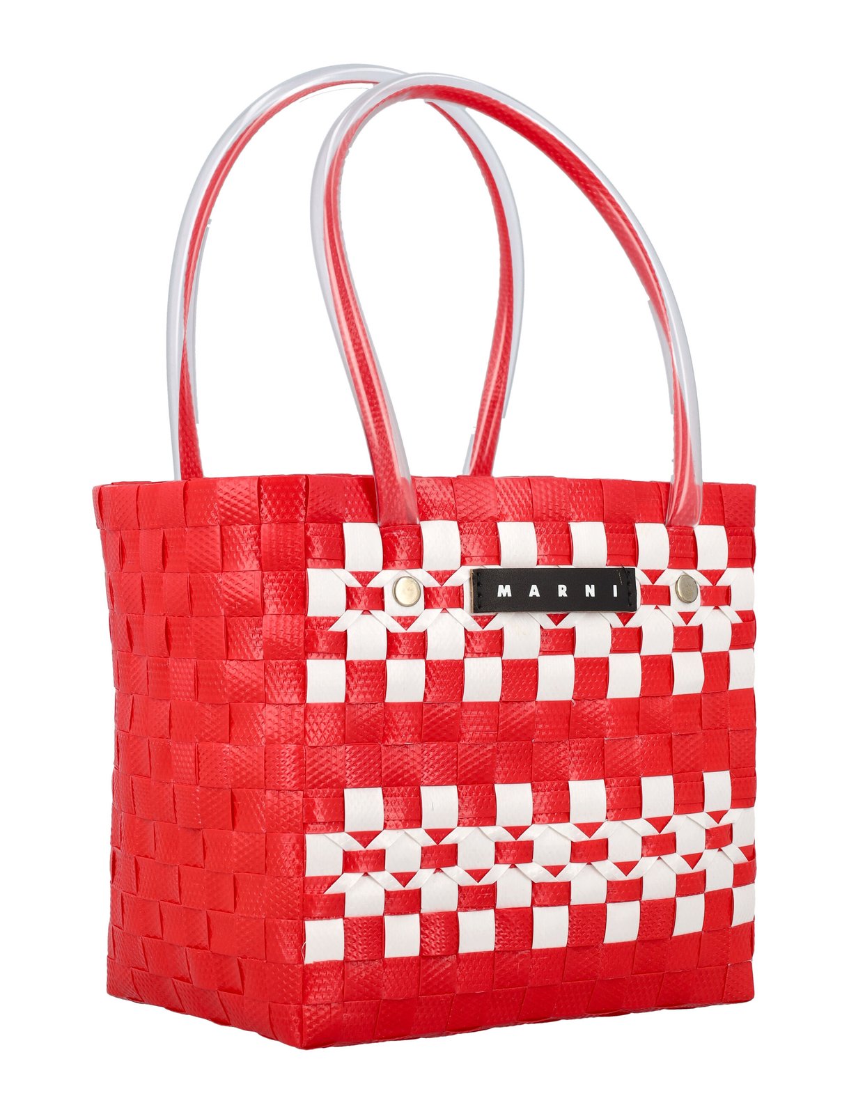 Marni Kids Woven-Designed Top Handle Bag