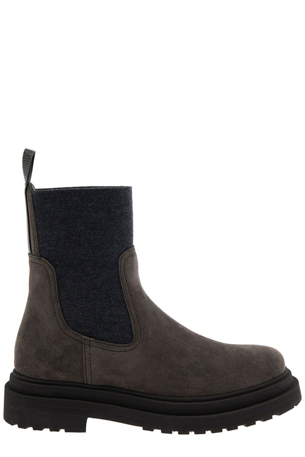 Brunello Cucinelli Round Toe Chelsea Boots