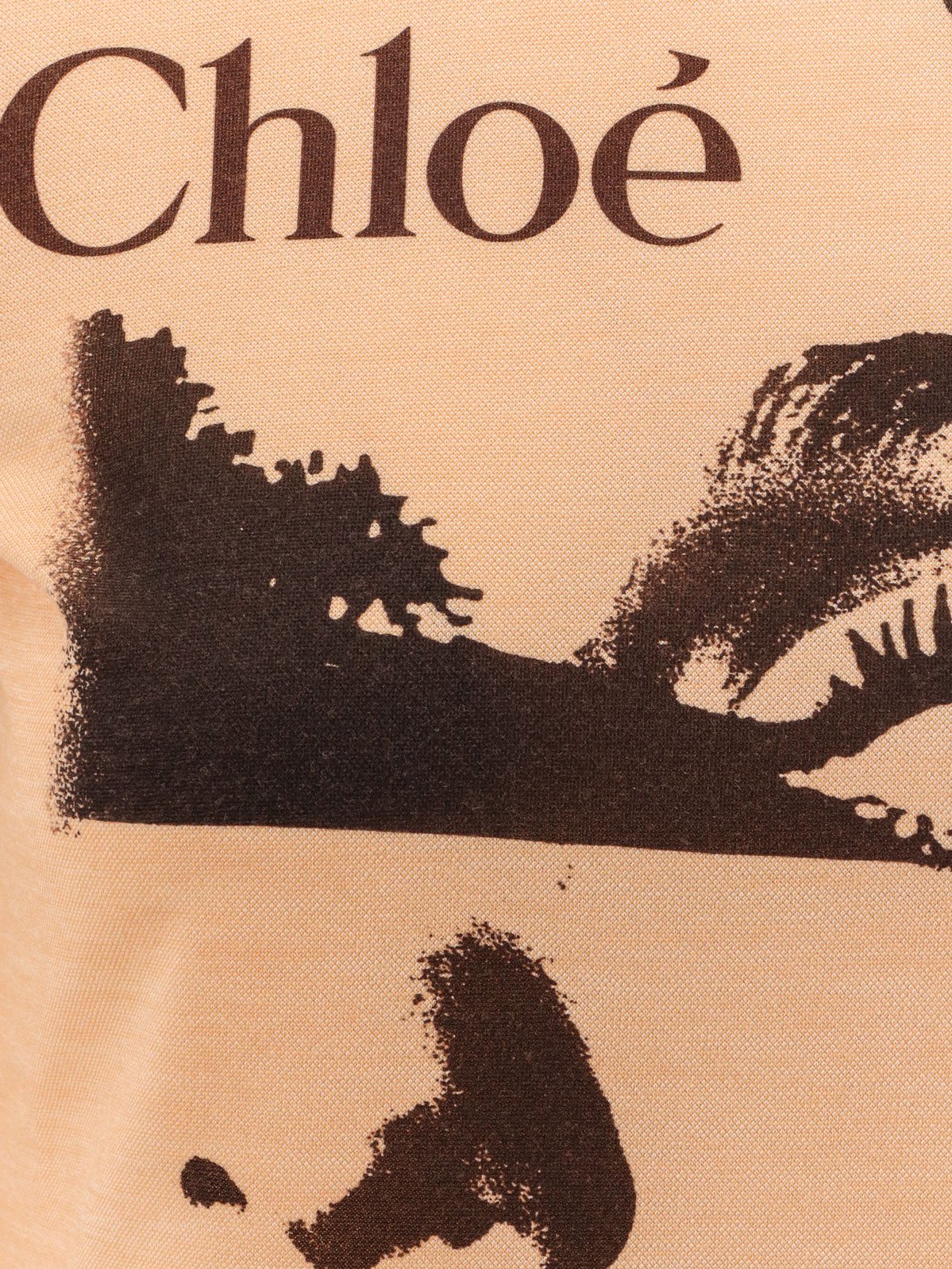 Chloé Portrait Printed Crewneck T-Shirt
