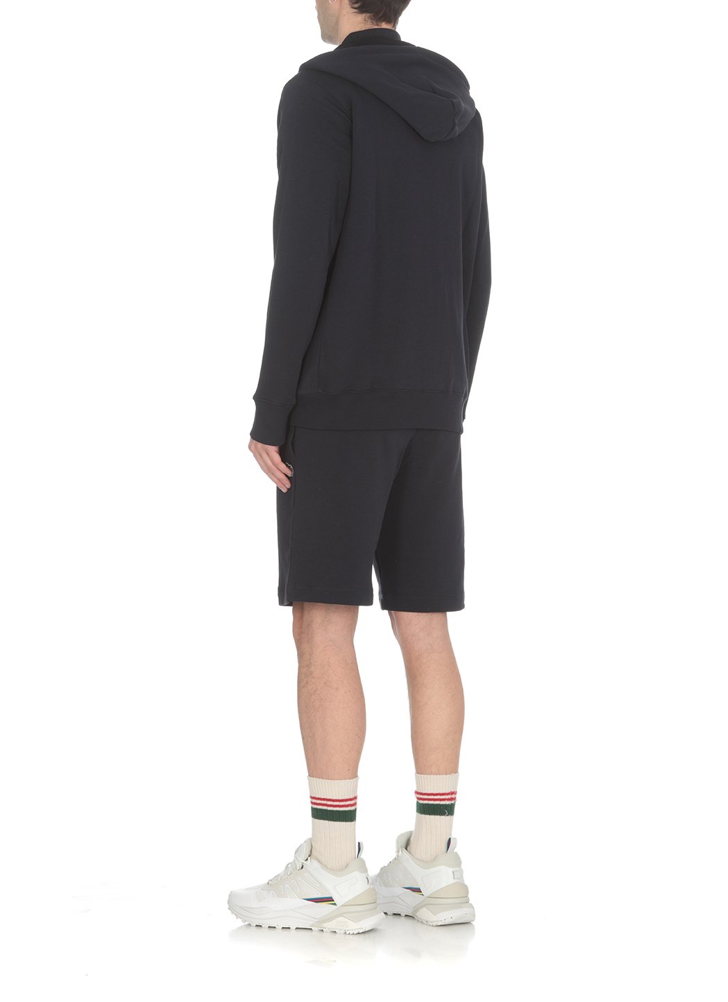 PS Paul Smith Zebra Patch Zipped Drawstring Hoodie
