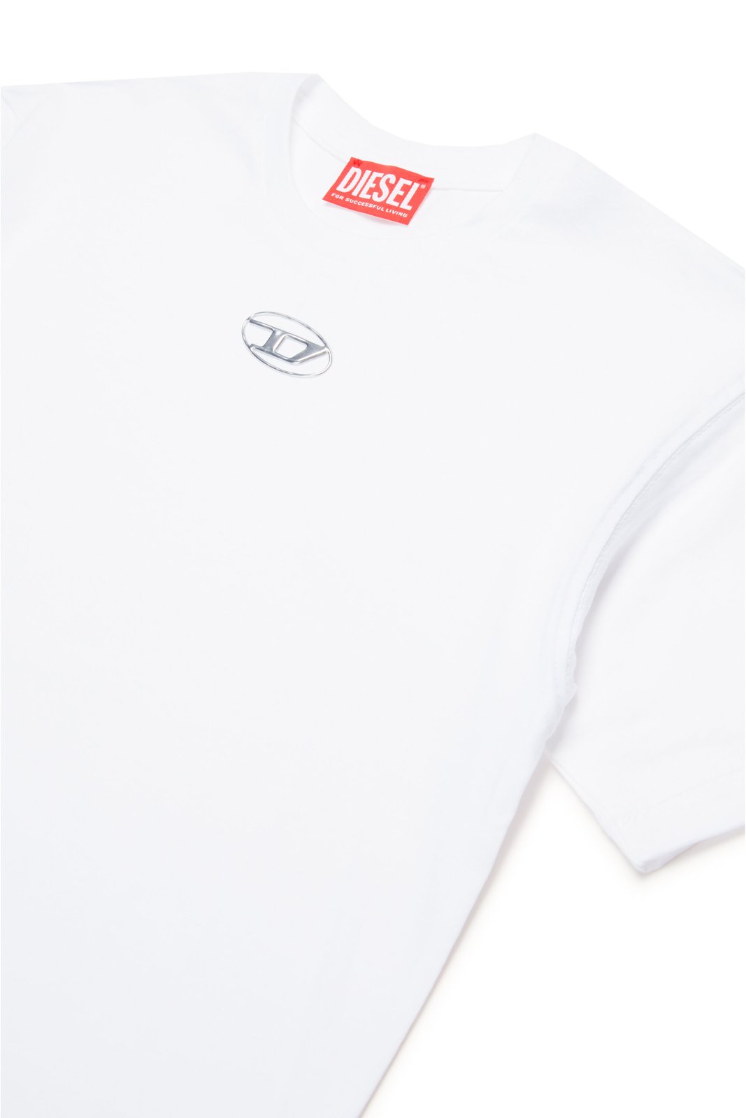 Diesel Kids Logo Plaque Crewneck T-Shirt