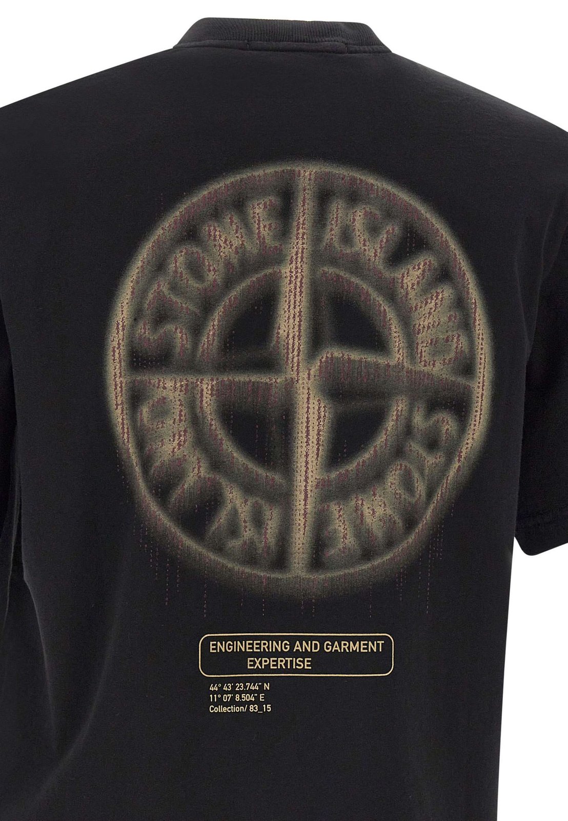 Stone Island Compass Printed Crewneck T-Shirt