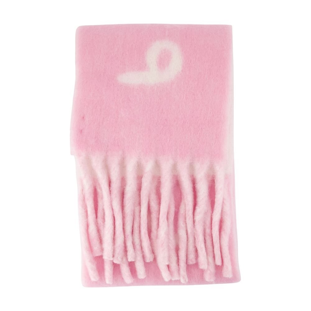 Burberry Reversible Logo Jacquard Fringed Scarf