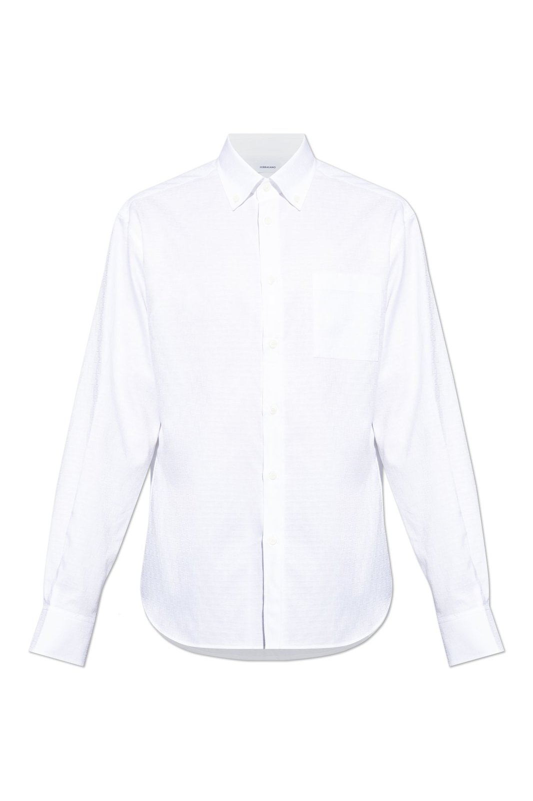 Ferragamo Logo Jacquard Long-Sleeved Shirt – Cettire