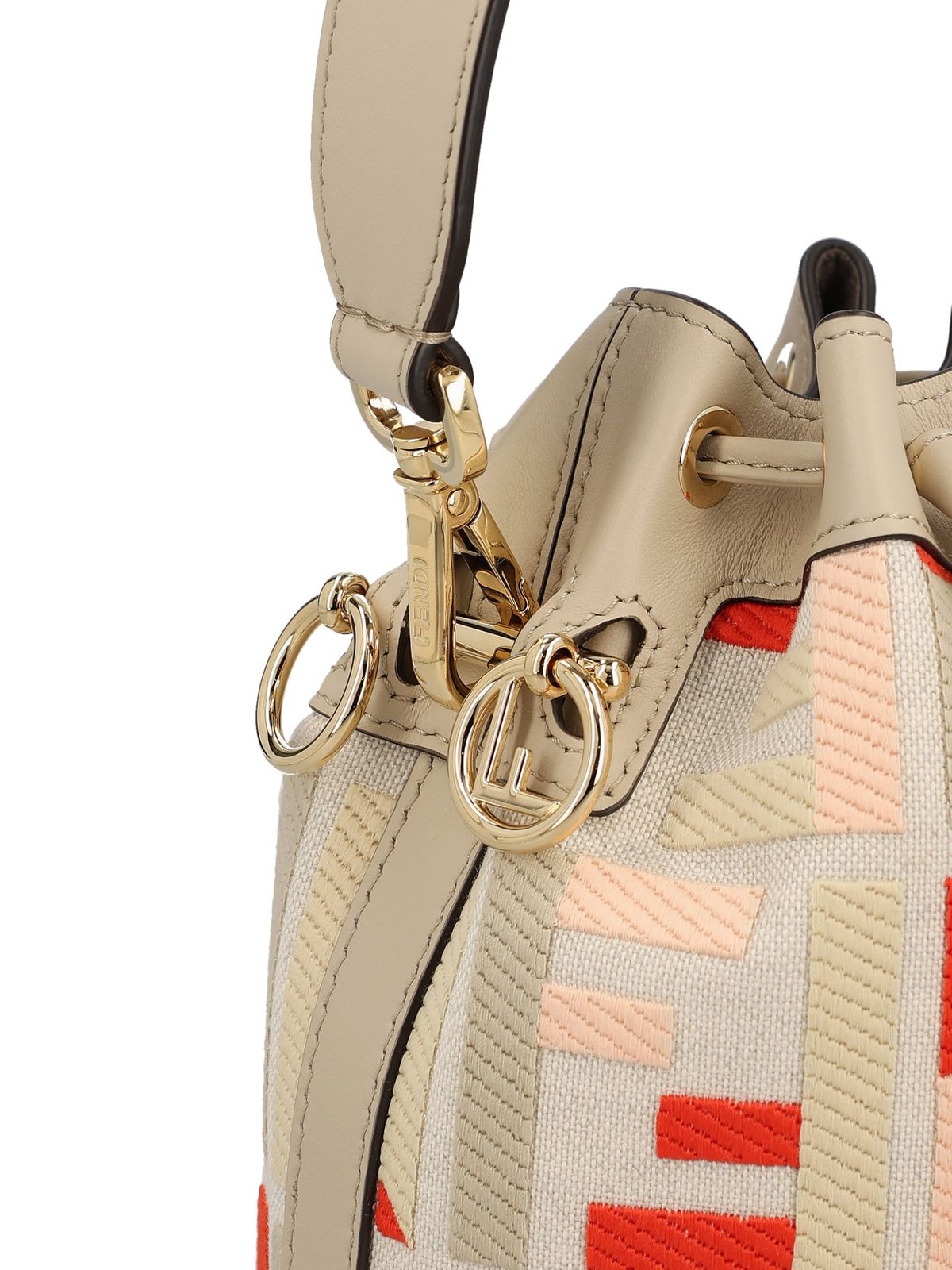 Fendi Mini Mon Tresor FF Motif Bucket Bag