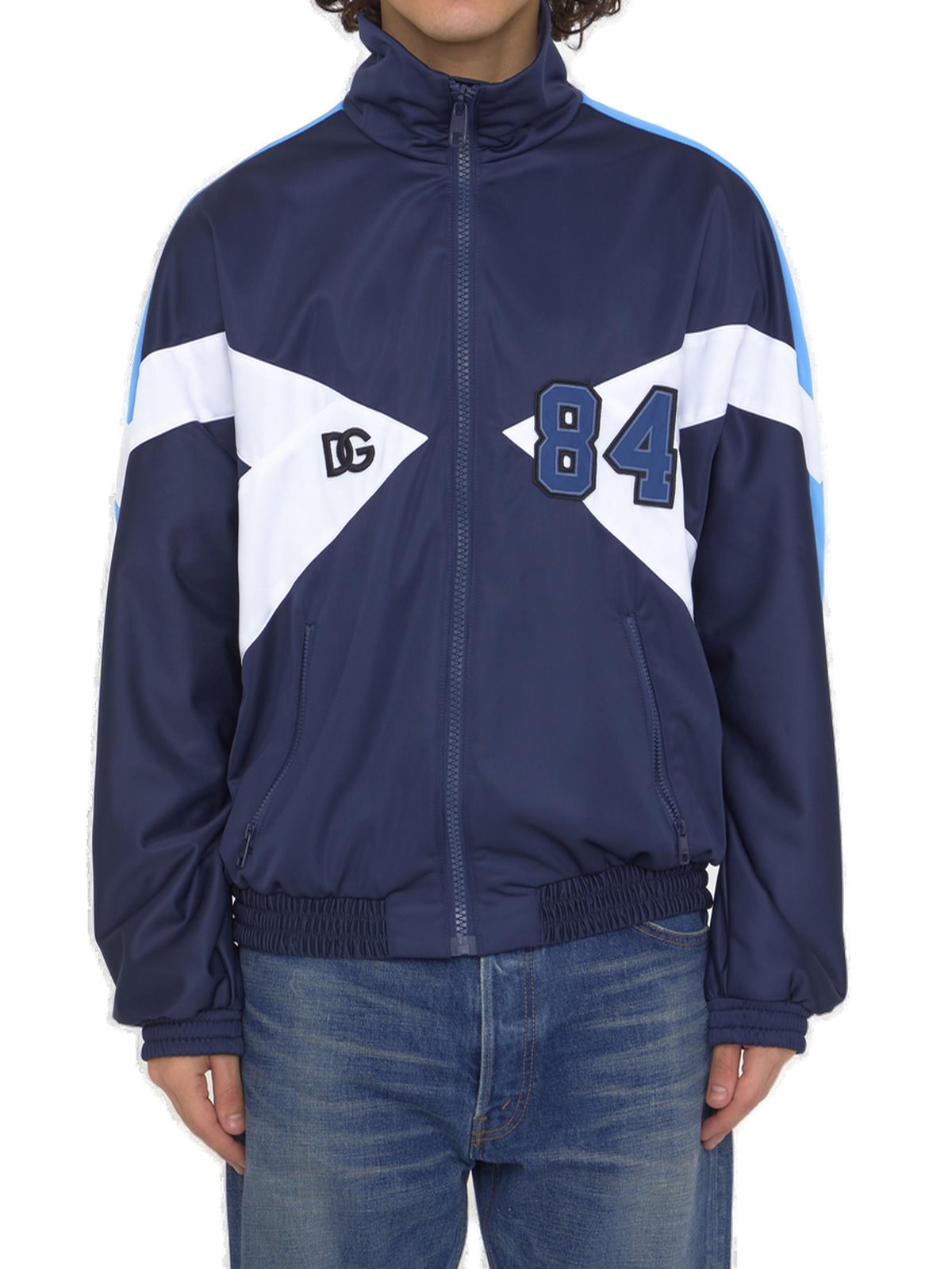 Dolce & Gabbana Logo Patch Panelled Zipped Jacket – Cettire 