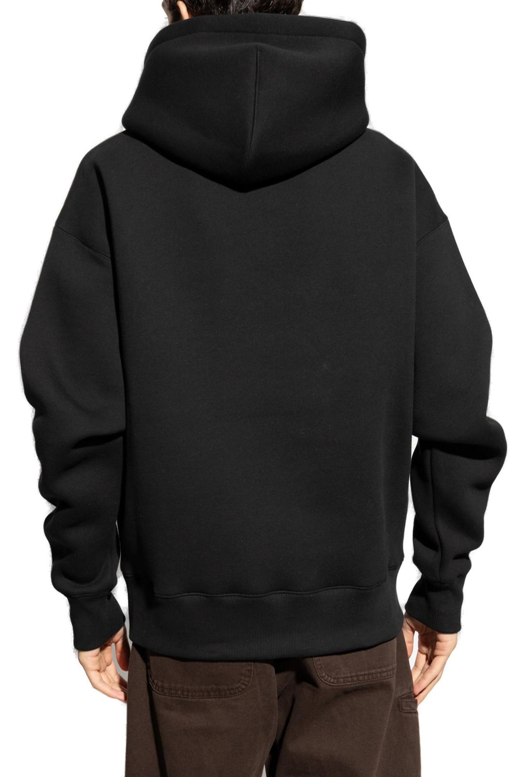 AMI Paris Long-Sleeved Drawstring Hoodie