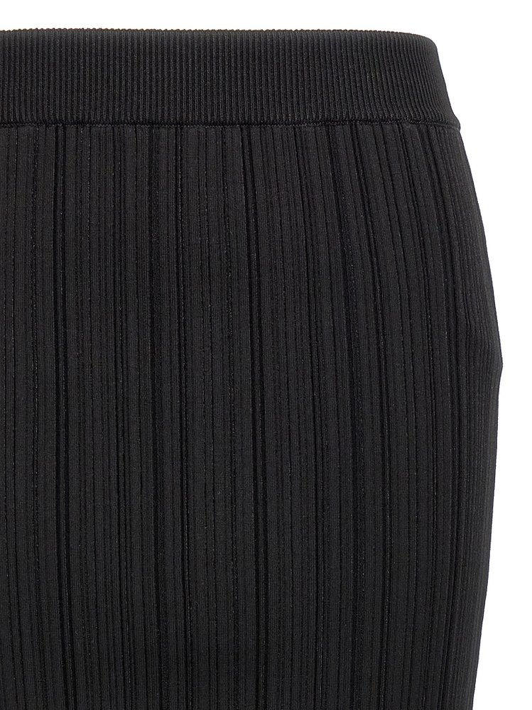 Balmain Classic Pleated Midi Skirt – Cettire
