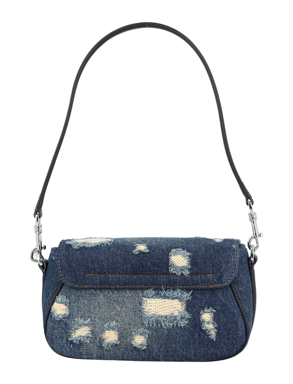 Marc Jacobs The Rip And Repair Denim Clover Shoulder Bag