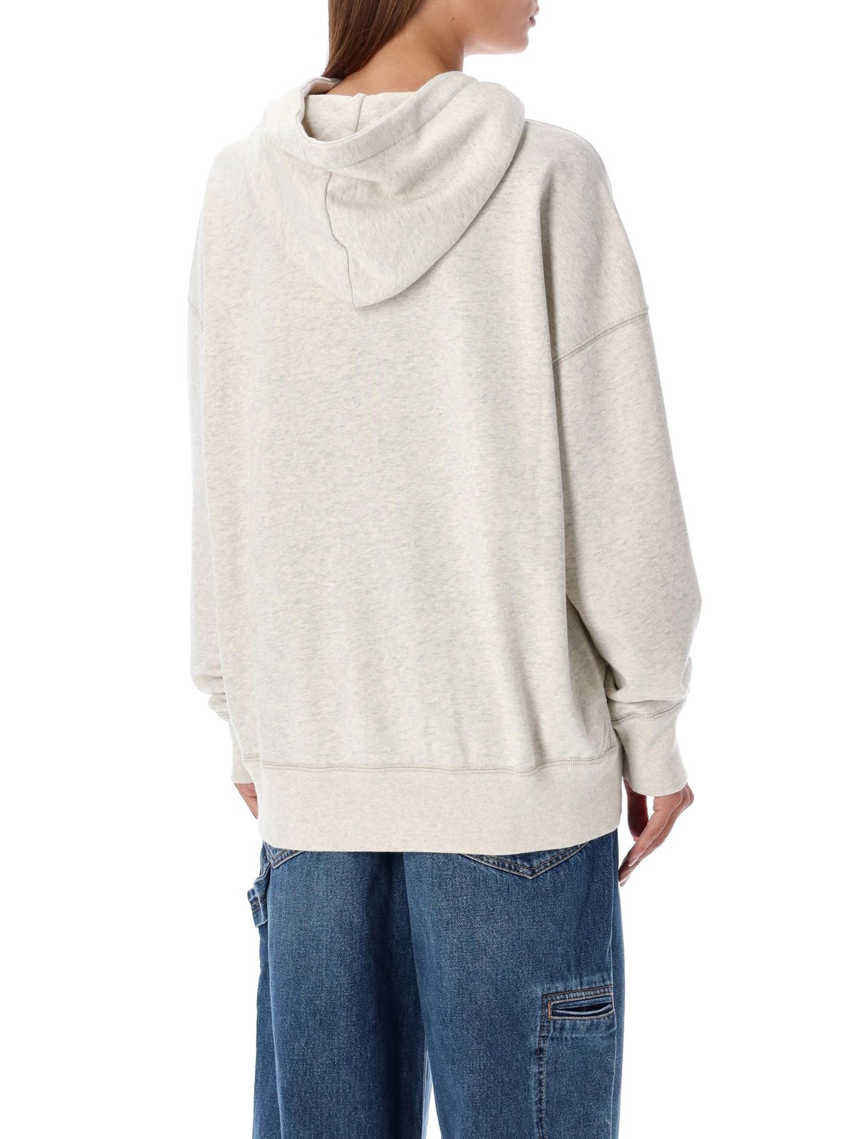 Isabel Marant Étoile Mansel Logo Printed Drawstring Hoodie