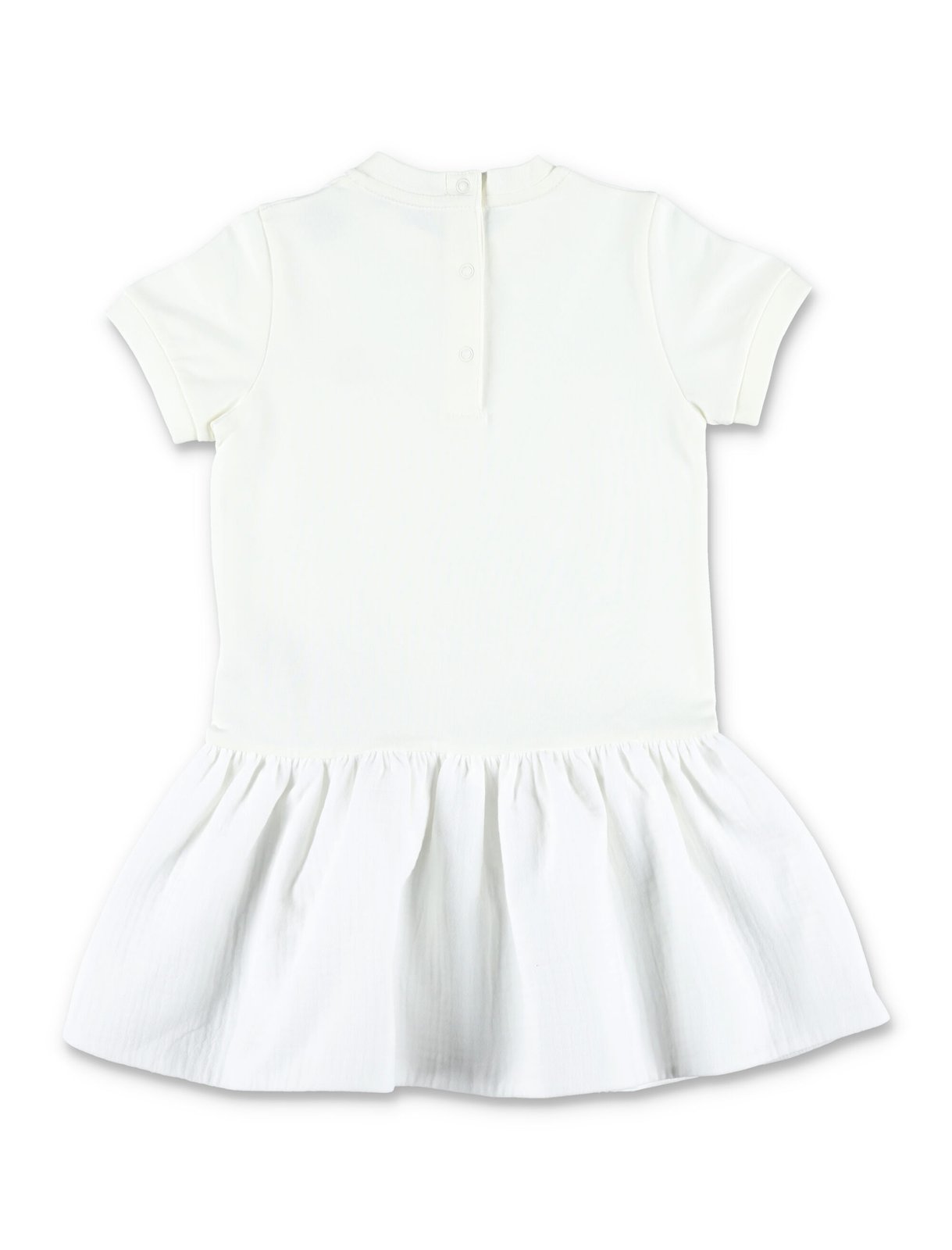 Moncler Enfant Logo Patch Gathered Dress