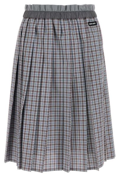 Miu Miu Two-Toned Panelled Mini Skirt