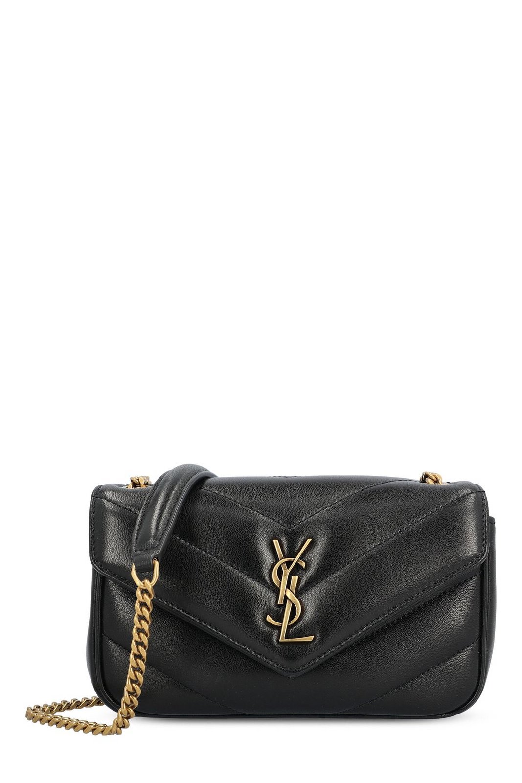 Saint Laurent Loulou Logo Plaque Mini Shouler Bag