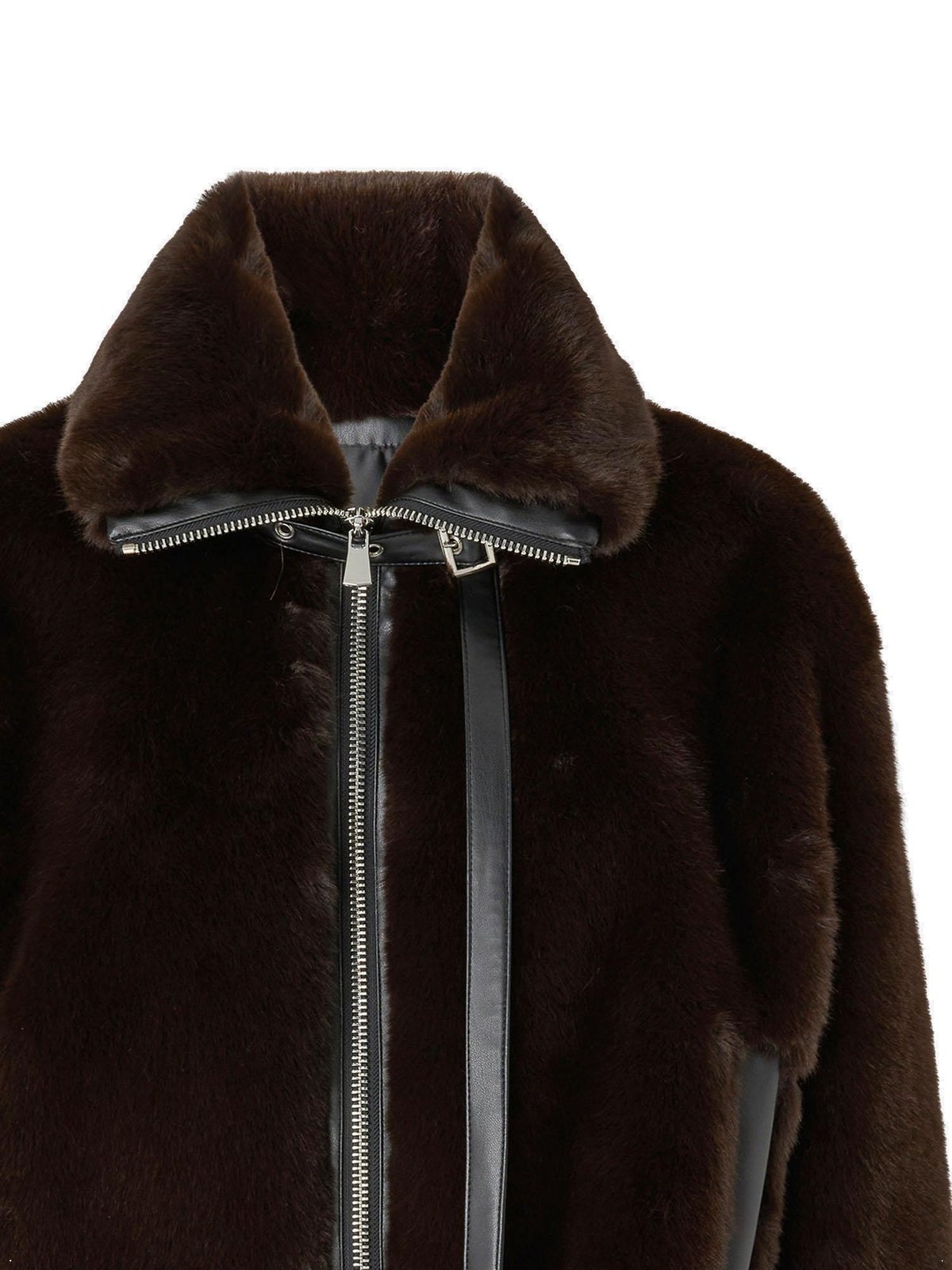 Pinko Estebana Short Mink-Effect Blouson