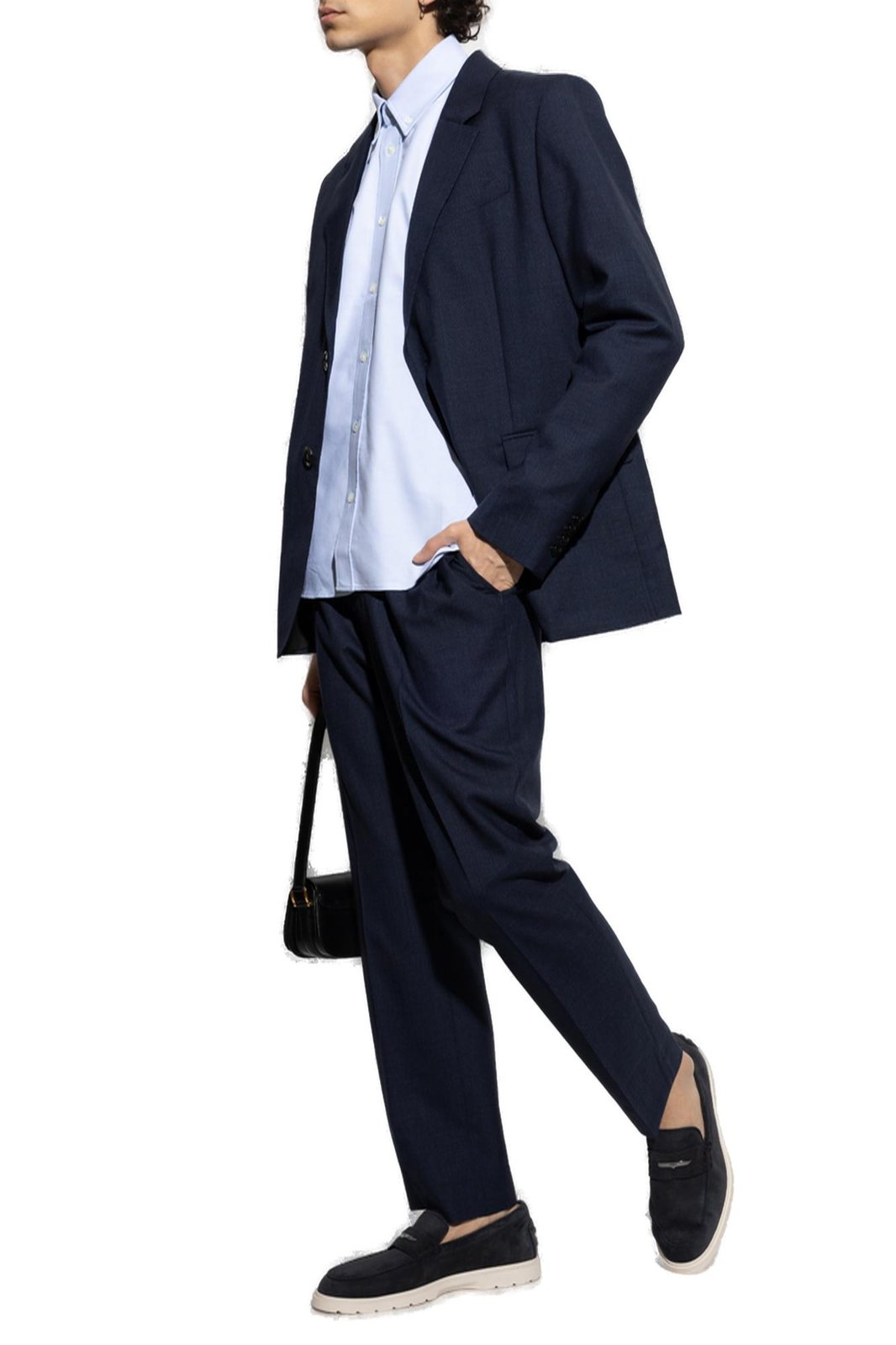 AMI Paris Elasticated Waistband Straight-Leg Trousers