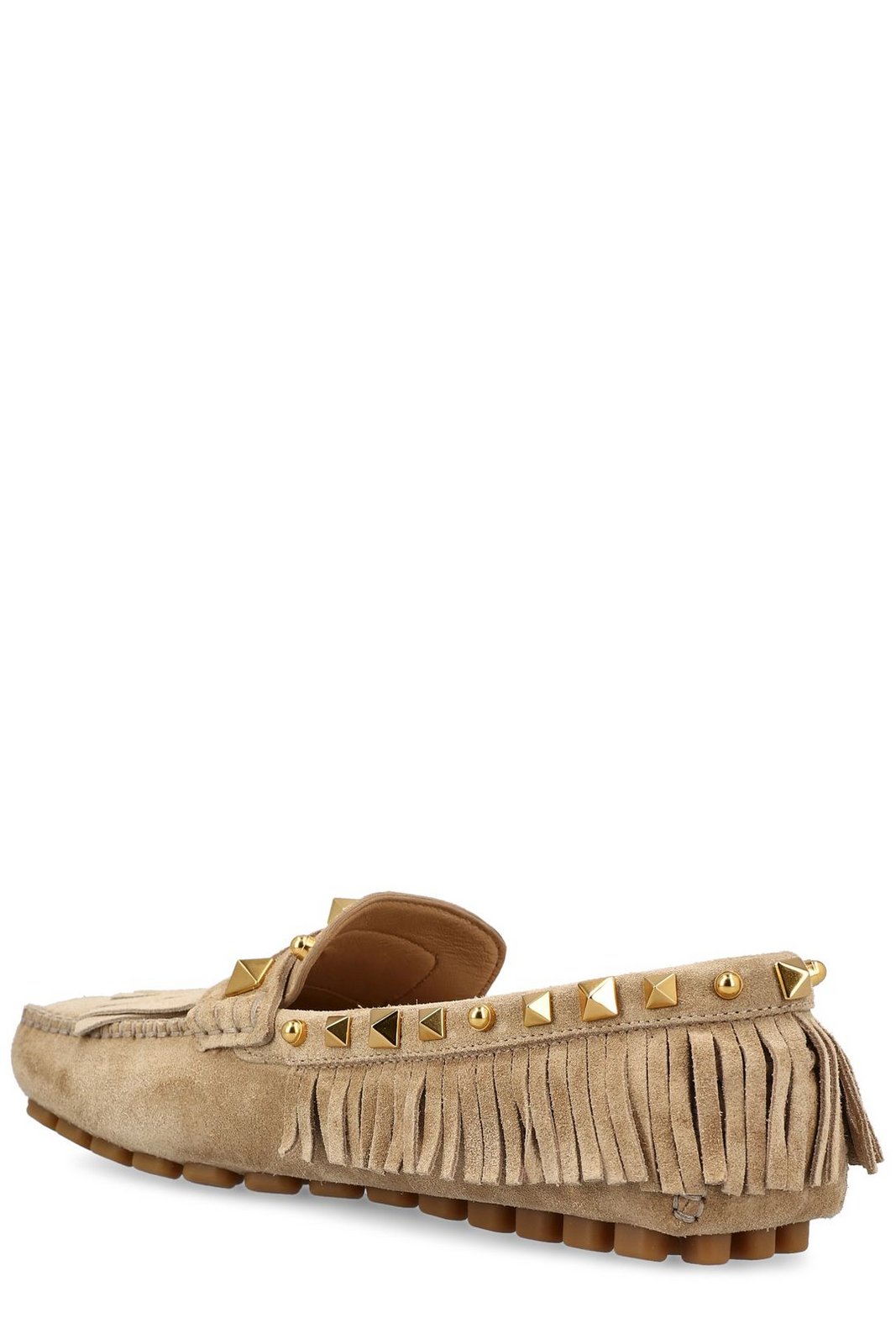 Valentino Garavani Rockstud Plaster Caster Square Toe Loafers