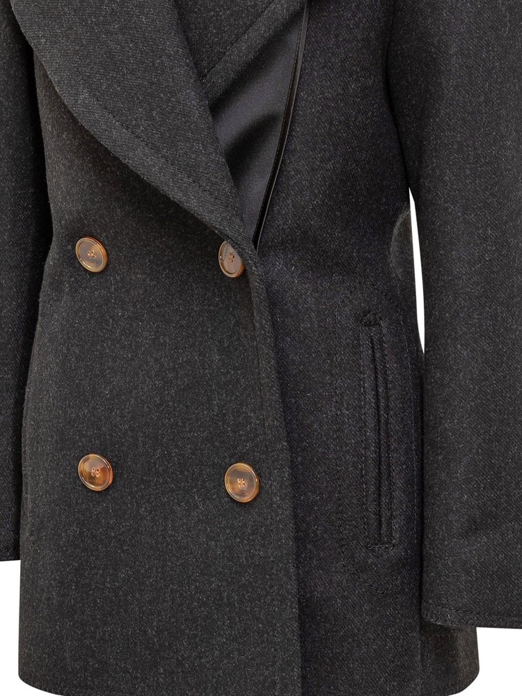 LANVIN 더블 브레스트 테일러드 코트