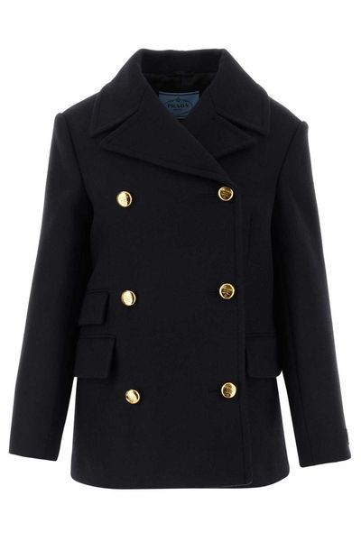 Prada Triangle-Enamel Zipped Padded Gilet