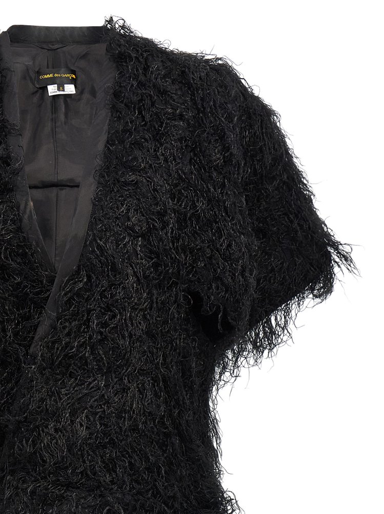 Comme des Garçons V-Neck Fur Dress – Cettire