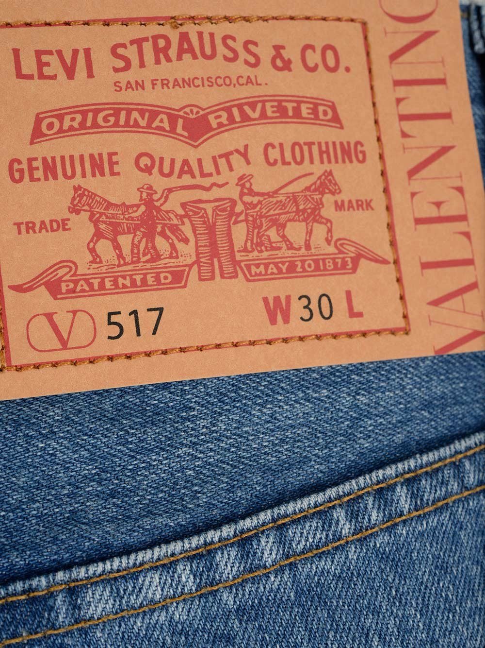 Valentino X Levi's Flared Denim Jeans – Cettire
