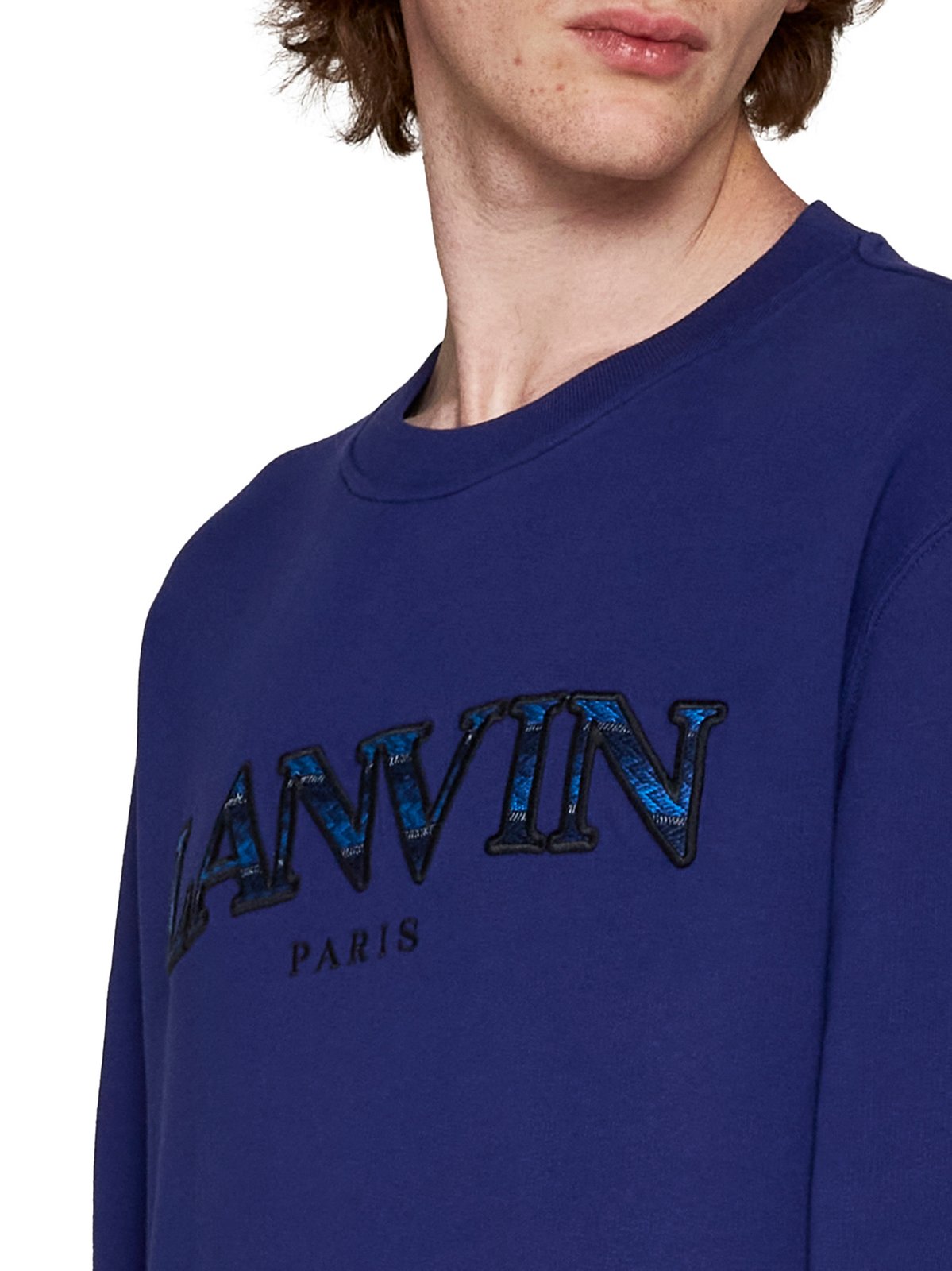 Lanvin Logo Embroidered Crewneck Sweatshirt