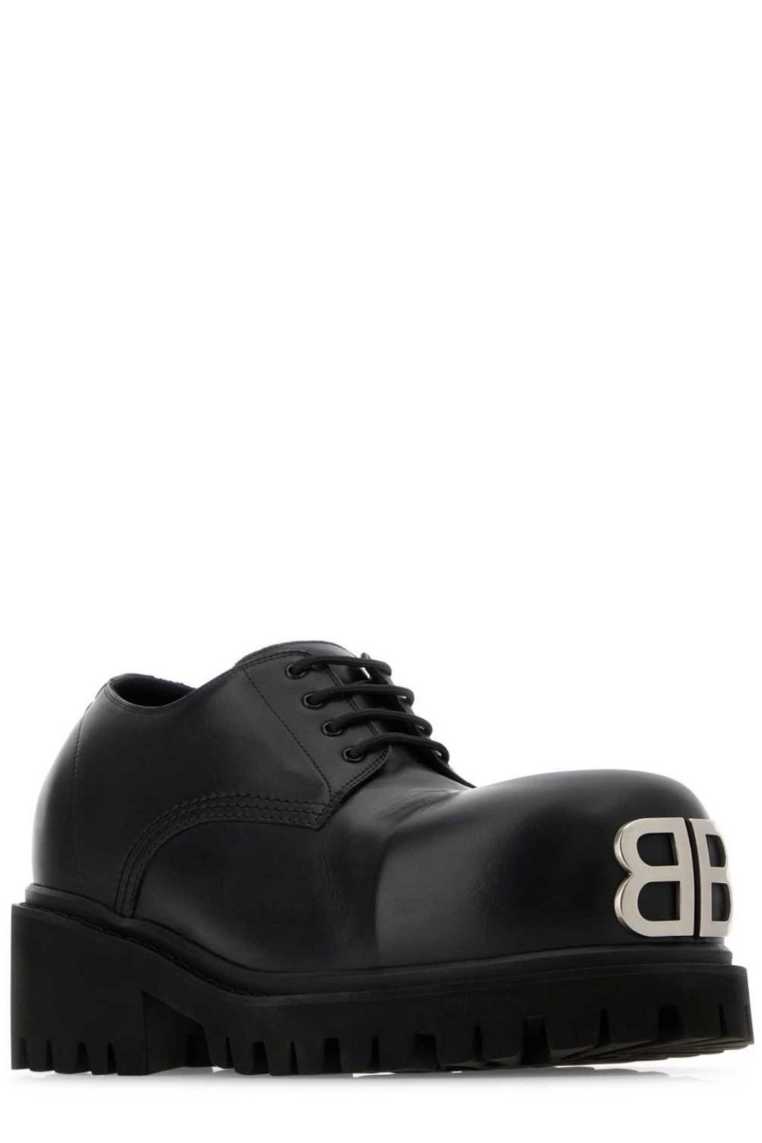 Shop Balenciaga Stomper Lace-Up Derby Shoes on Sale at BeyondStyle