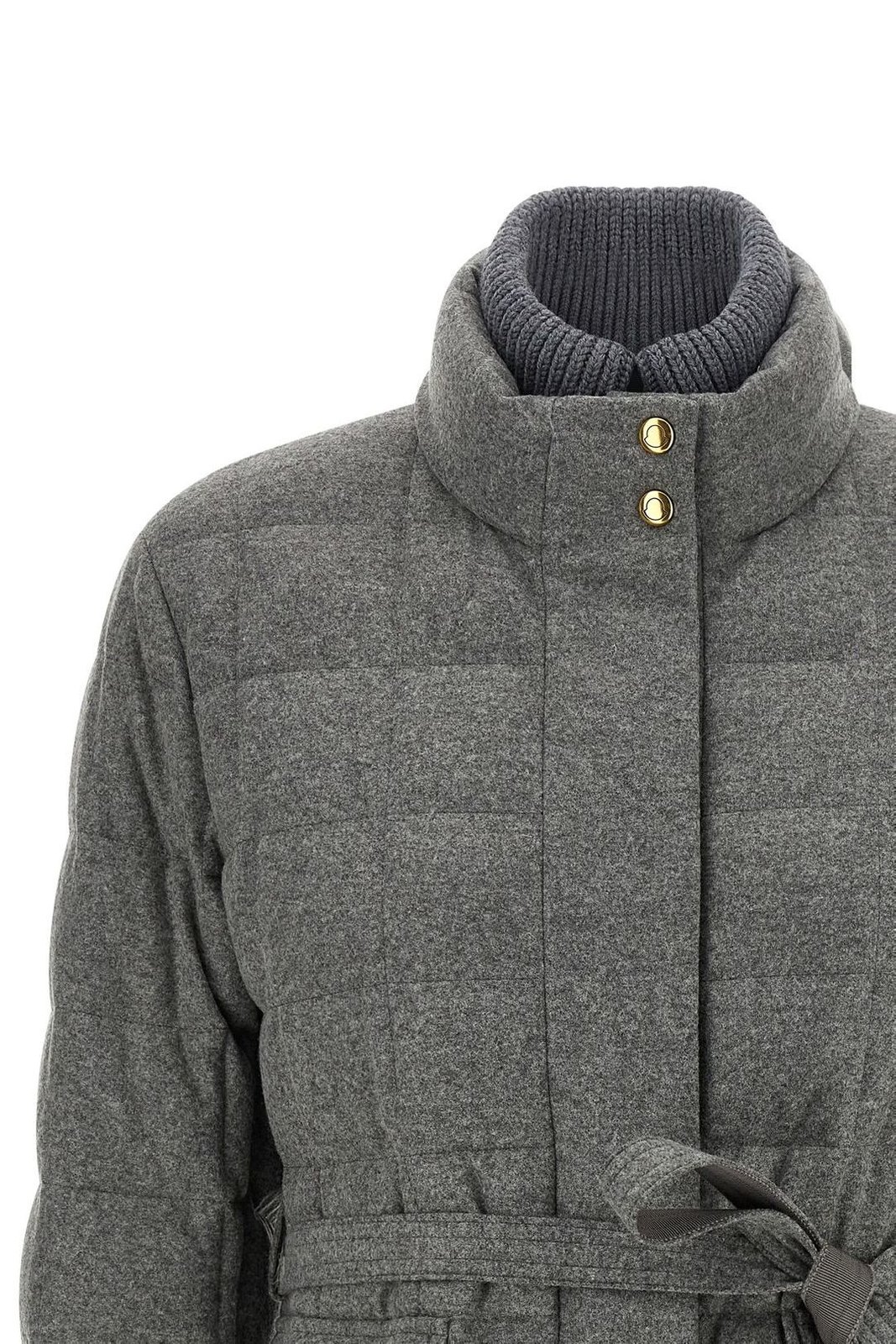 Moncler Tied-Waist Padded Jacket