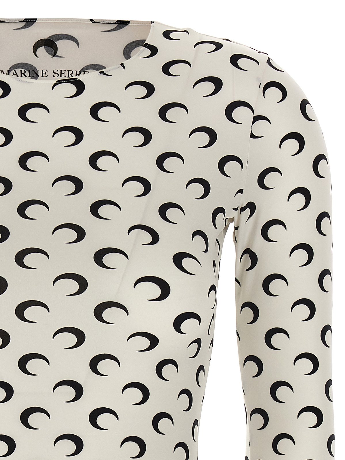 Marine Serre Crescent Printed Long-Sleeved Top