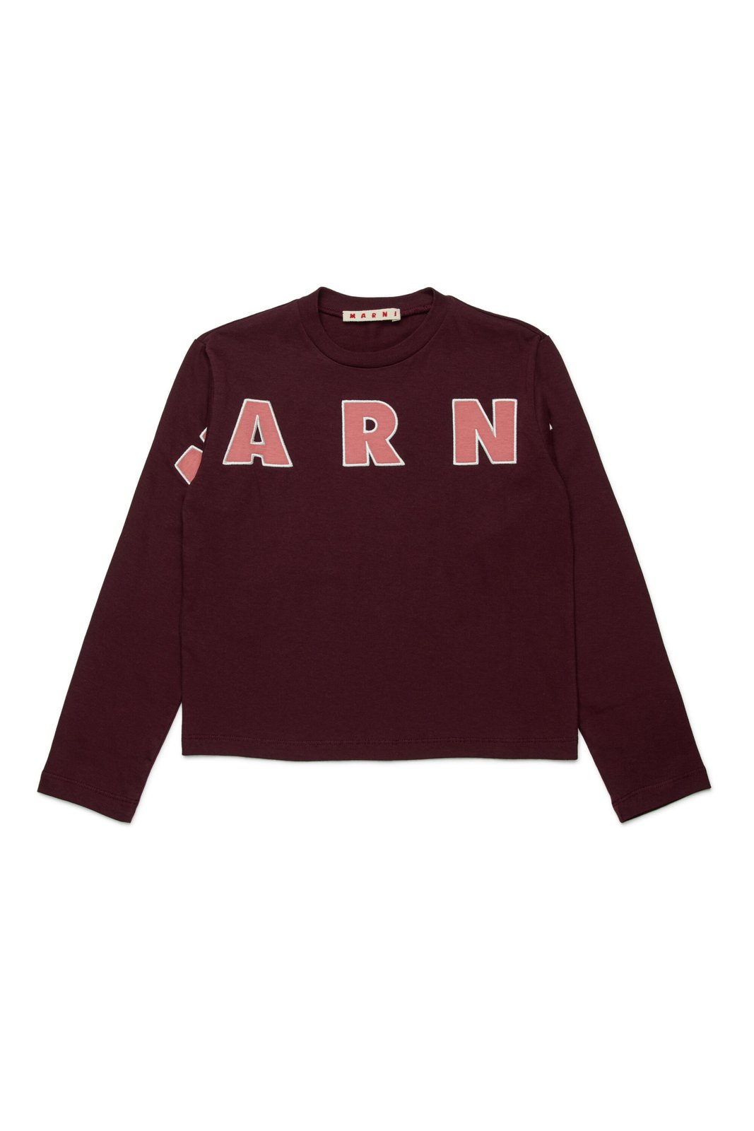 Marni Kids Logo Embroidered Long-Sleeved T-Shirt