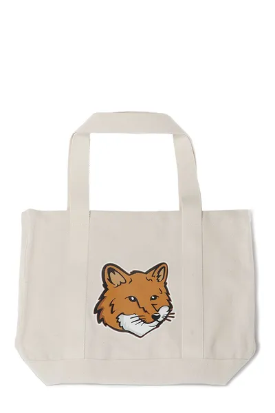 메종키츠네 Maison Kitsuné 폭스 헤드 프린트 라지 토트백