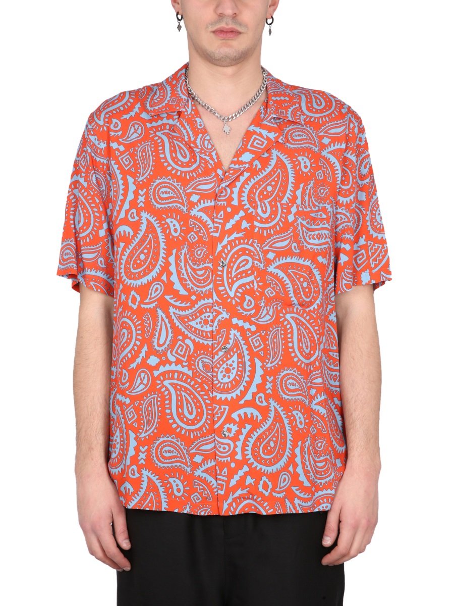 Tシャツ・カットソー Marcelo Burlon PAISLEY HAWAII SHIRT (CMGG001_S23FAB0012540) Marcelo Burlon County Of Milan Paisley Hawaii Shirt – Cettire
