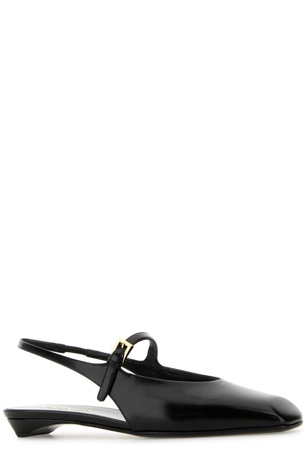 Prada Square-Toe Slingback Ballerina Shoes