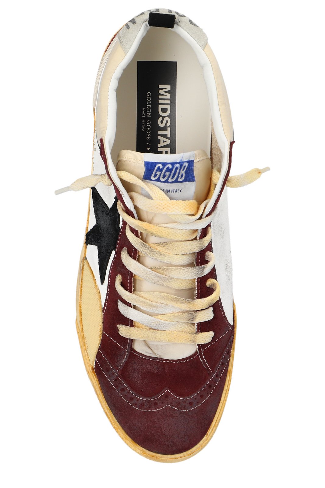 Shop Golden Goose Deluxe Brand Mid Star High-Top Sneakers on