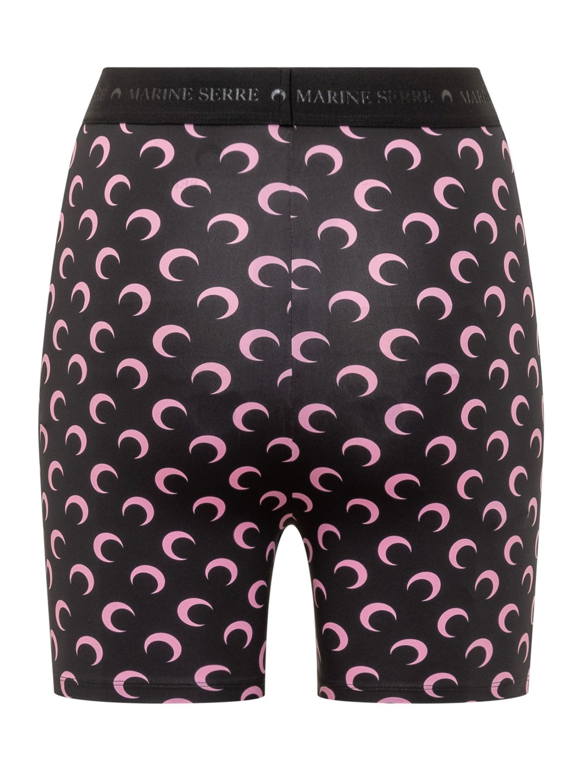 Marine Serre Crescent Print Stretched Mini Shorts