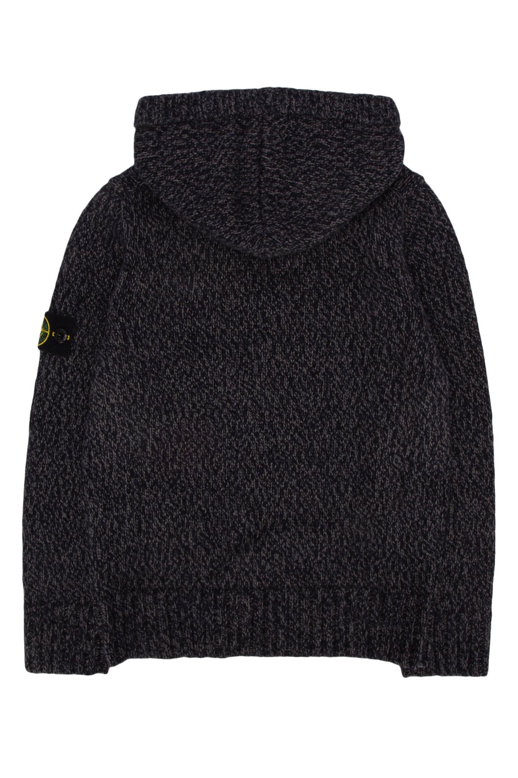 Shop Stone Island Junior Compass-Patch Long-Sleeved Hooded