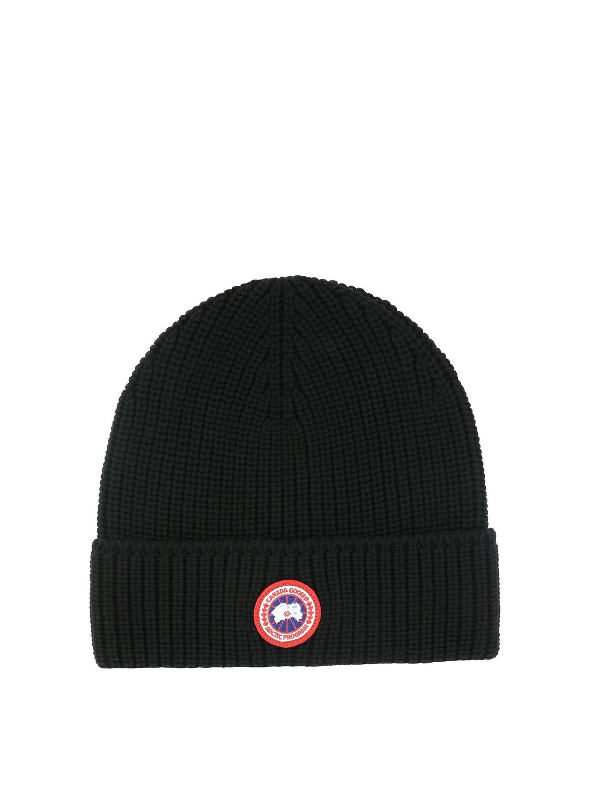 Canada Goose Logo Patch Knitted Beanie