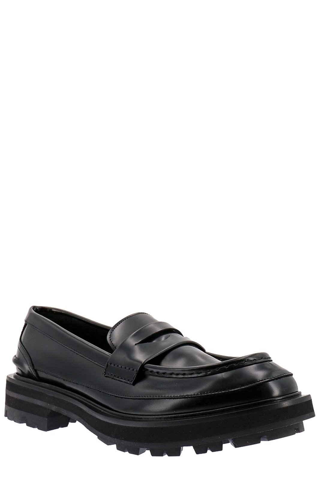 Alexander McQueen Penny-Slot Slip-On Loafers