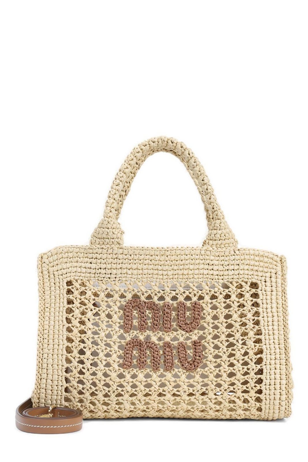 Miu Miu Crochet-Knitted Top Handle Bag