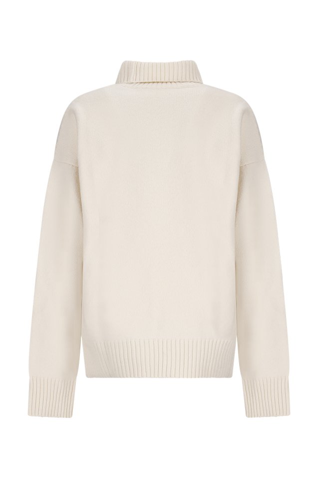AMI Paris Ami de Coeur Roll Neck Knit Jumper
