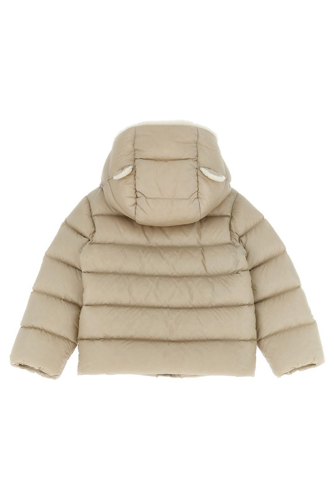 Moncler Enfant Borgan Teddy-Trimmed Hooded Down Jacket