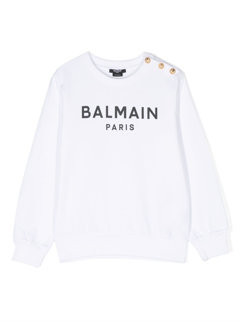 Balmain Kids Logo Printed Crewneck Sweatshirt