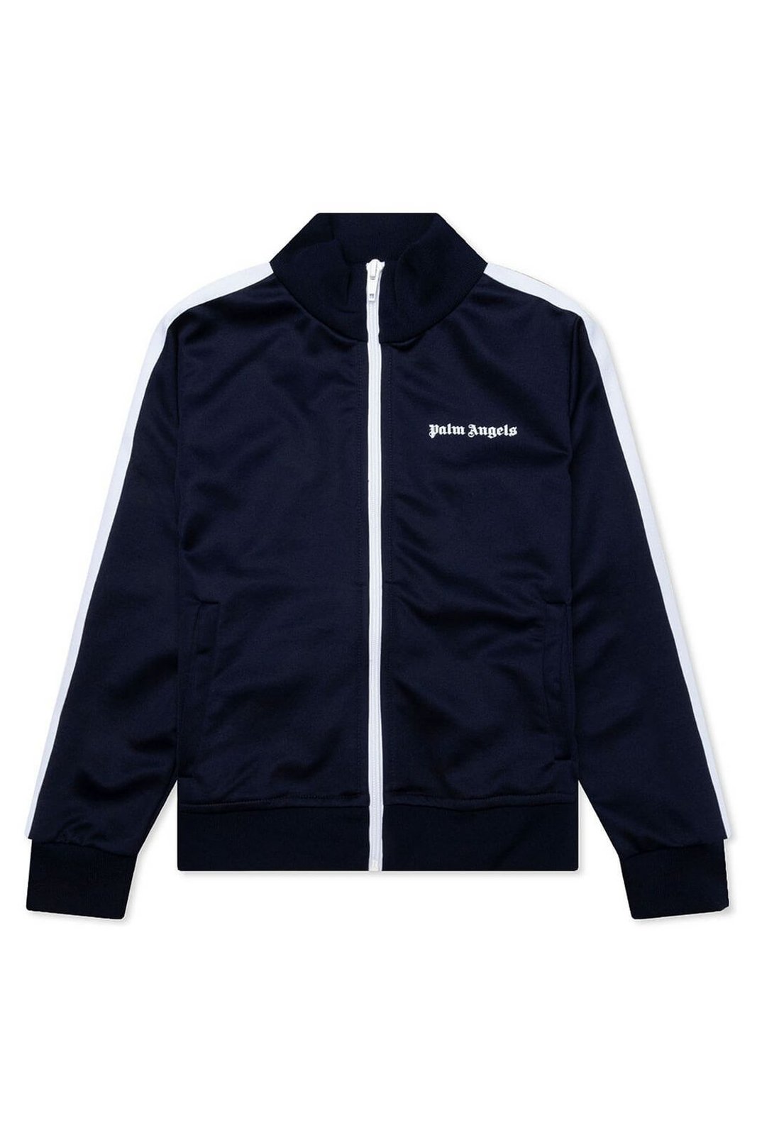 Palm Angels Kids Logo Printed High Neck Track Jacket