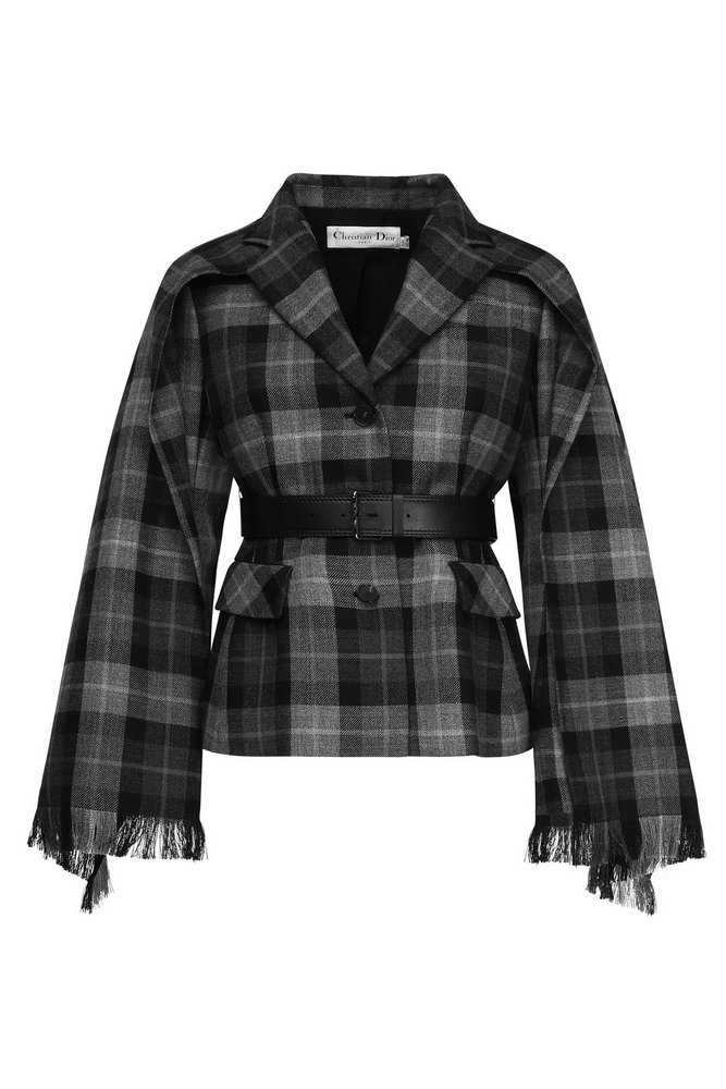 【関税&送料込】Dior Belted Jacket With Removable Scarf Dior Belted Jacket with Removable Scarf | REVERSIBLE