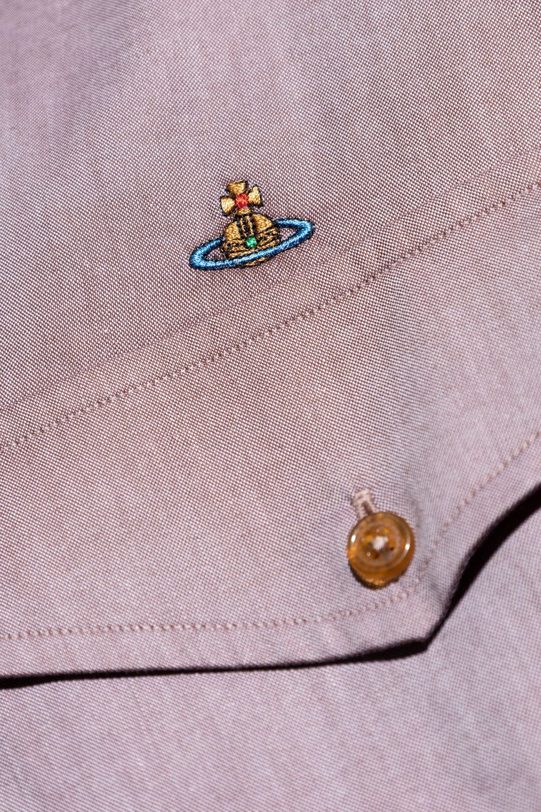 Vivienne Westwood Logo Embroidered Shirt
