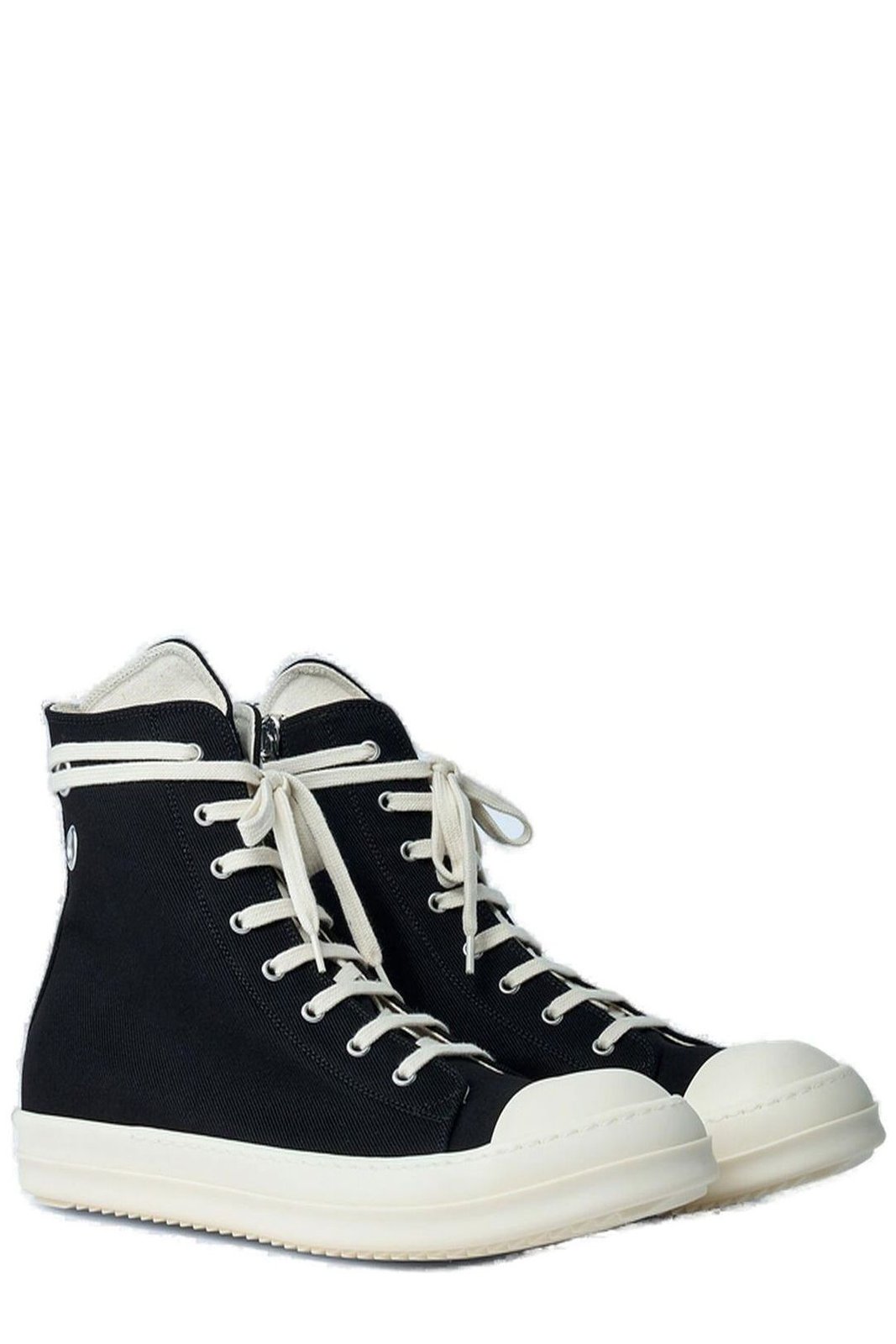Rick Owens DRKSHDW Round-Toe High-Top Sneakers