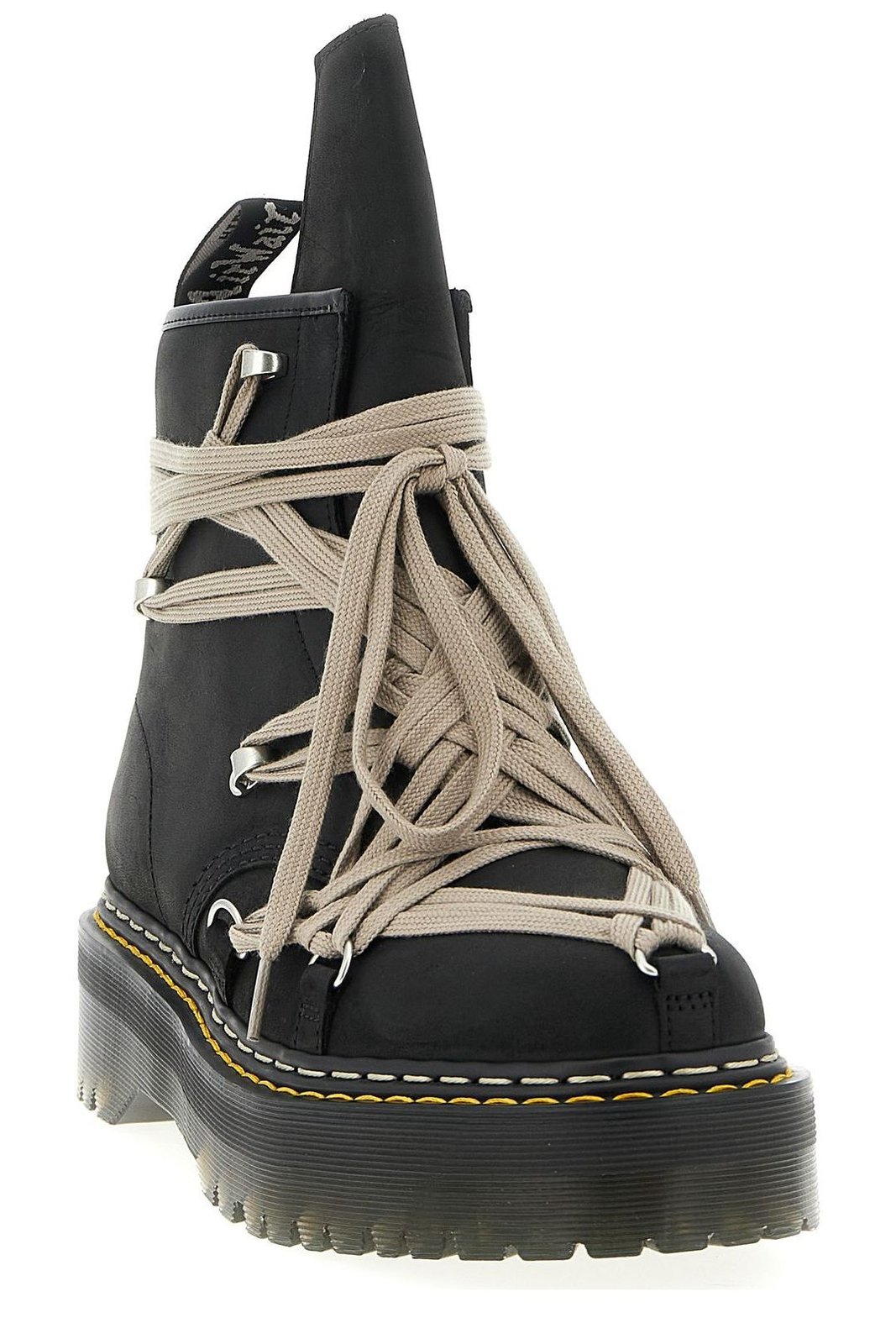 Rick Owens Lace-Up Ankle Boots