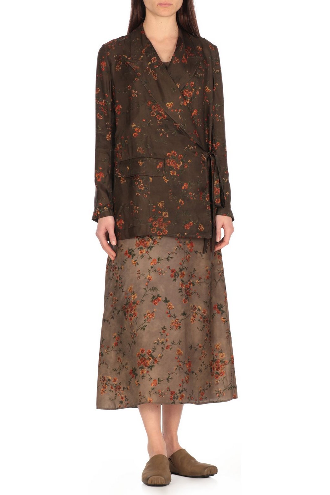 Uma Wang Khloe Floral Printed Jacket