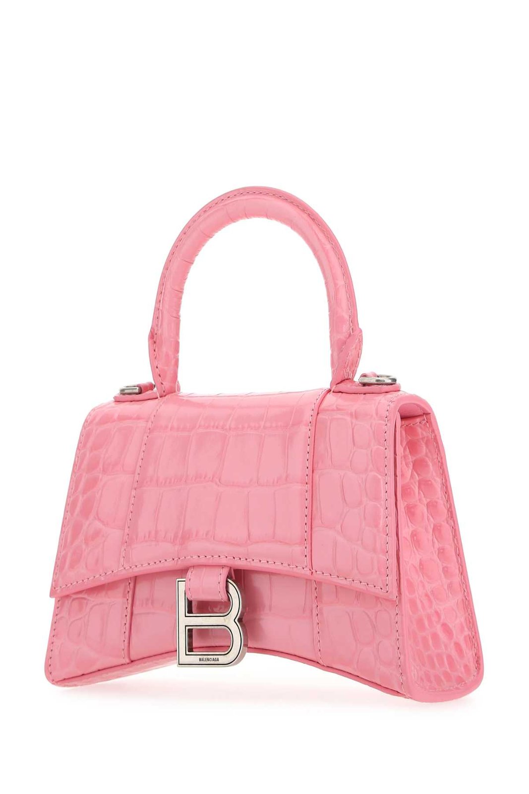 Balenciaga Hourglass XS Logo Plaque Tote Bag